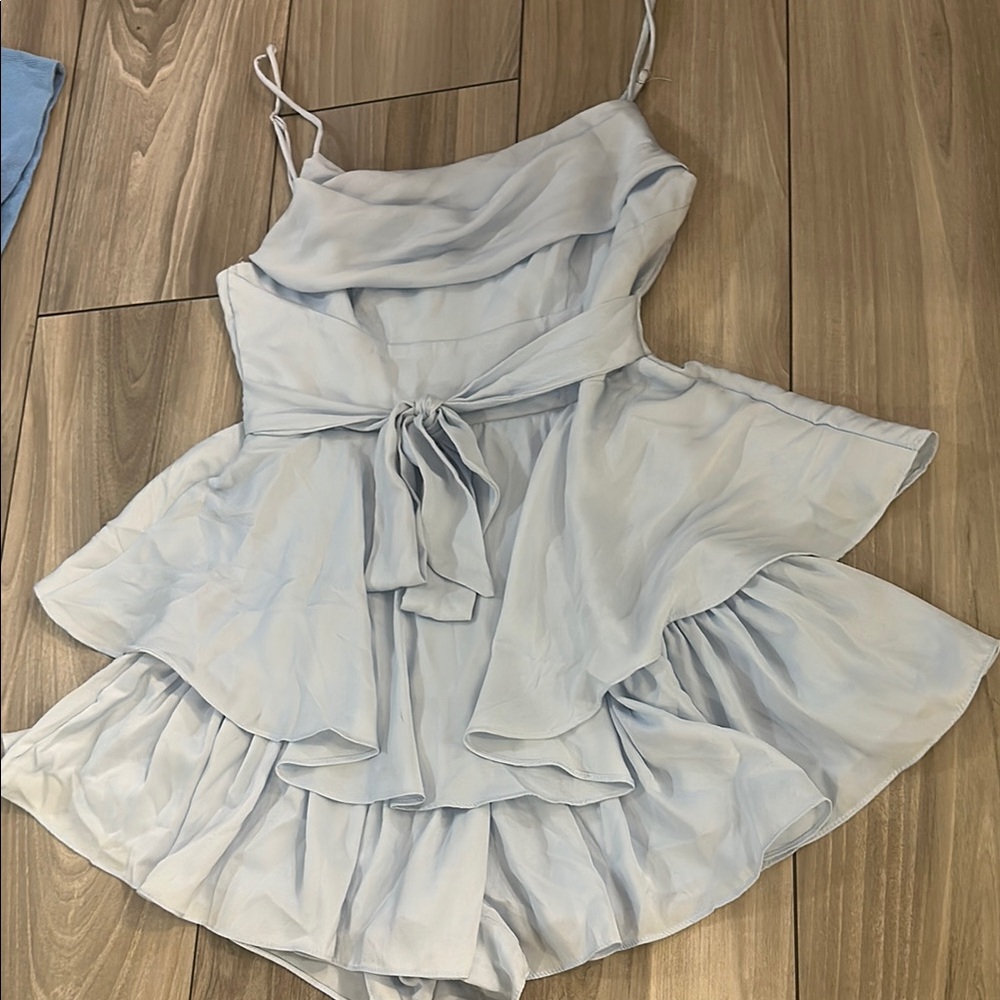 Light Blue Layered Dress